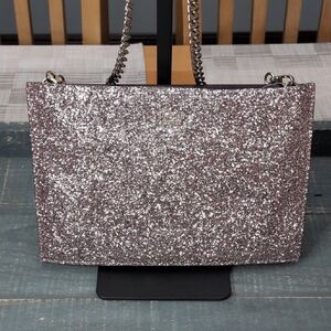 NWOT Kate Spade Pink Glitter Clutch
